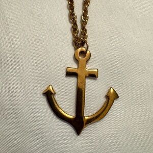 Gold Anchor Pendant Necklace
*3 for $30